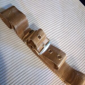 Vintage Mesh Goldstone Belt